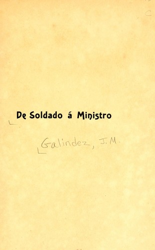 De soldado á ministro