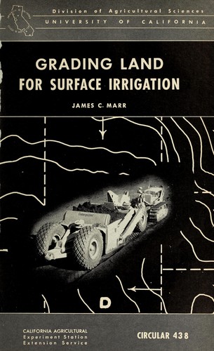 Grading land for surface irrigation