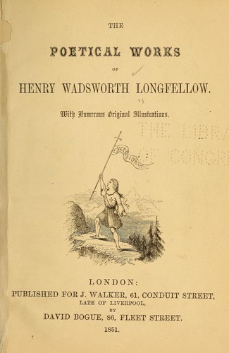 The poetical works of Henry Wadsworth Longfellow