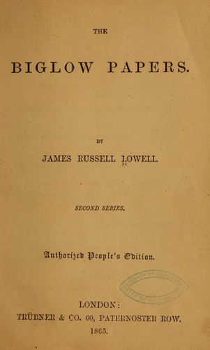 The Biglow papers