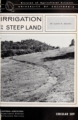 Irrigation on steep land