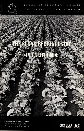 The sugar beet industry in California