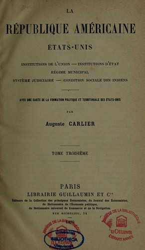 La république américaine Etats-Unis