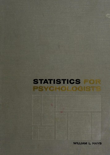 Statistics for psychologists