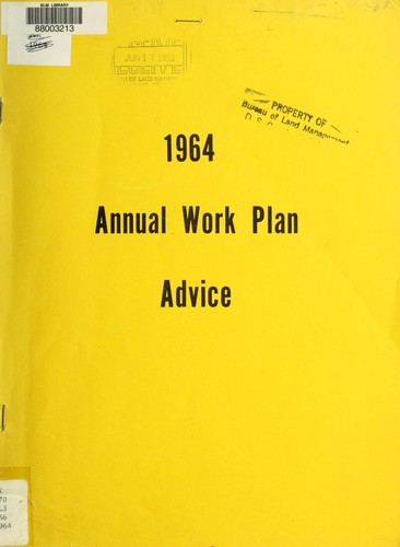Annual work plan directives
