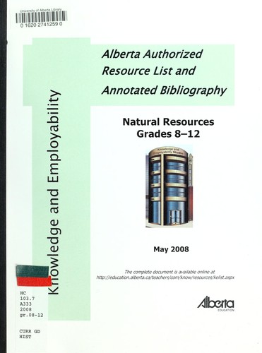 Natural resources grades 8-12