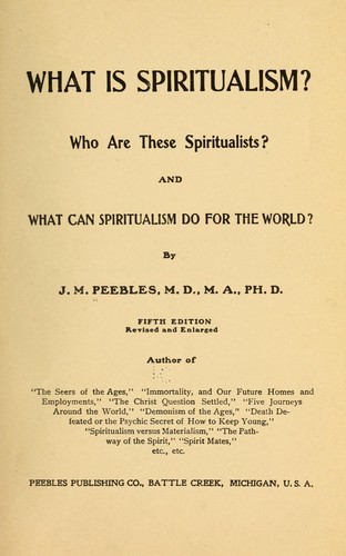 What is spiritualism?