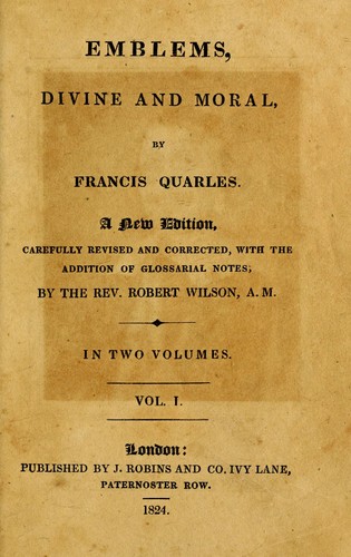 Emblems, divine and moral