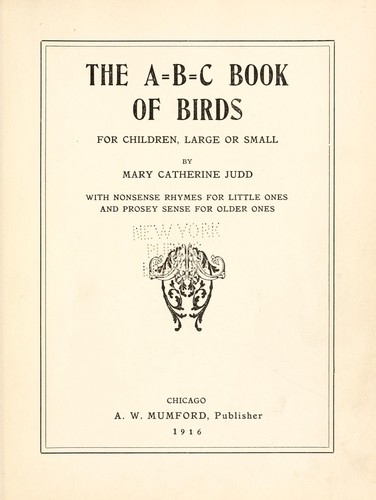 A.B.C. book of birds