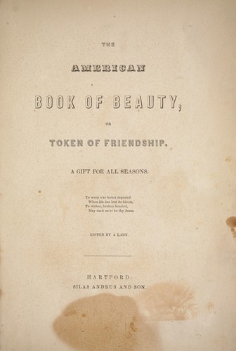 The American book of beauty