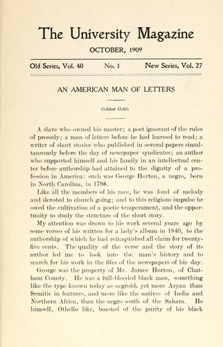 An American man of letters