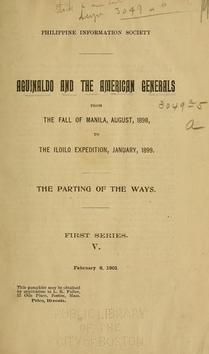 Aguinaldo and the American generals