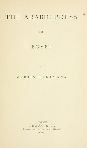 The Arabic press of Egypt