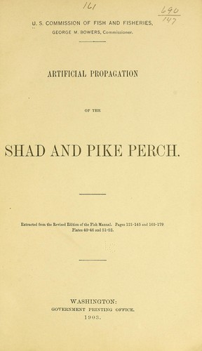 Artificial propagation of the shad and pike perch