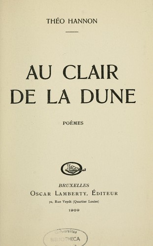 Au clair de la dune