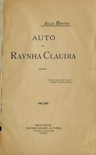 Auto da Raynha Claudia