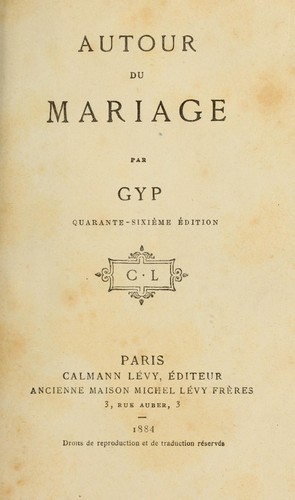 Autour du mariage