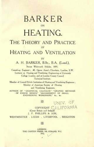 Barker on heating