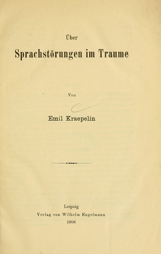 Über Sprachstörungen im Traume