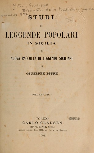 Biblioteca delle tradizioni popolari siciliane