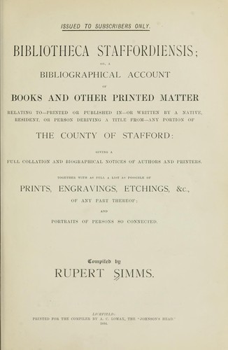 Bibliotheca staffordiensis