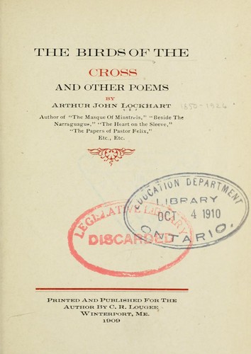 The birds of the cross, and other poems