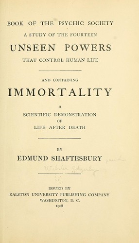 Book of the Psychic Society