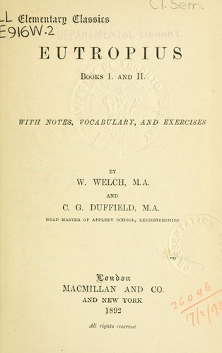 Books I. and II