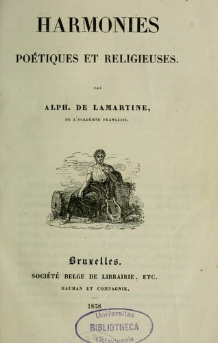 Harmonies poétiques et religieuses