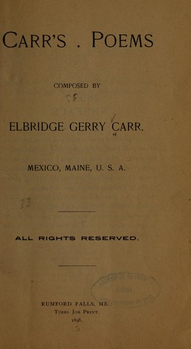 Carr's poems