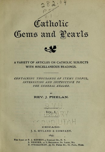 Catholic gems and pearls