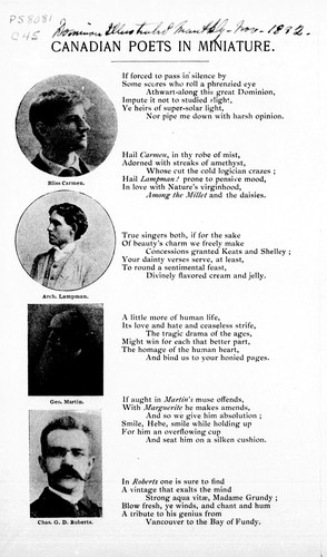 Canadian poets in miniature