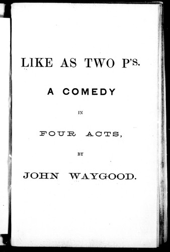 Like as two p's