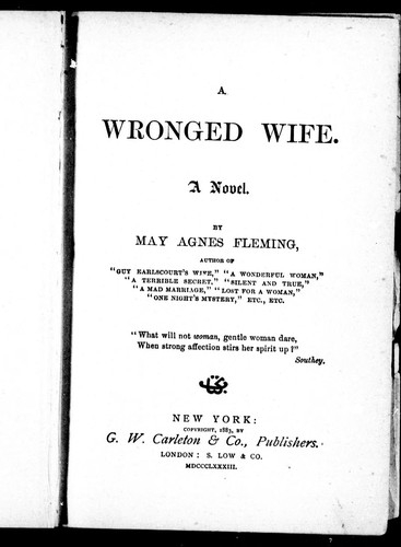 A wronged wife