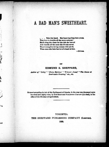 A bad man's sweetheart