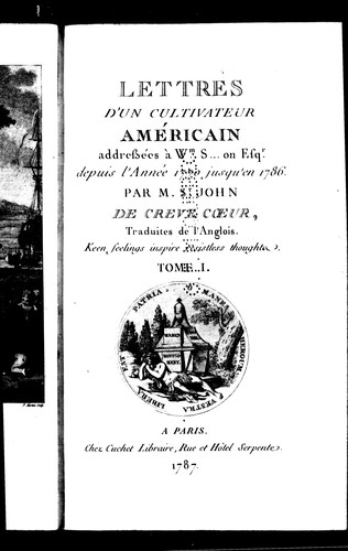 Lettres d'un cultivateur américain