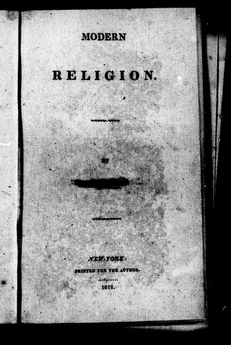Modern religion