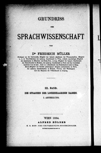 Grundriss der Sprachwissenschaft