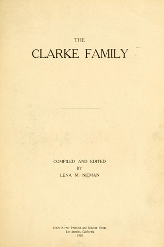 The Clarke family