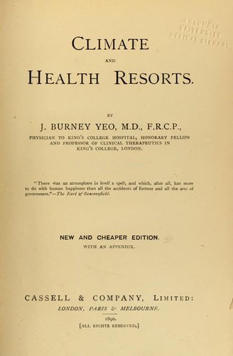 Climate and health resorts