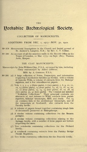 Collection of manuscripts