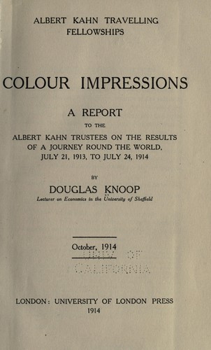 Colour impressions