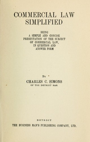 Commercial law simplified