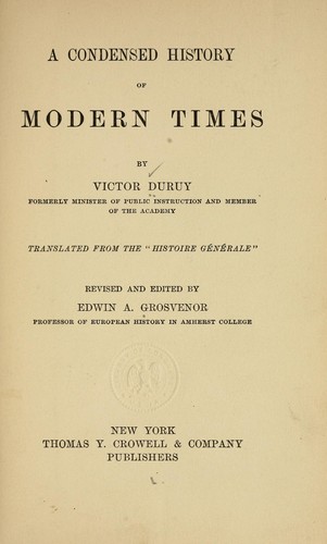 A condensed history of modern times
