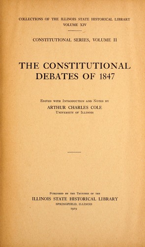 The constitutional debates of 1847