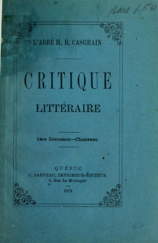 Critique littéraire