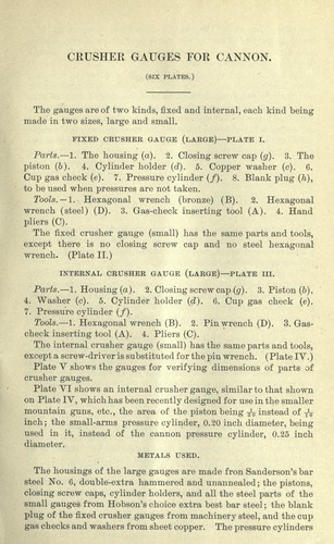 Crusher gauges for cannon
