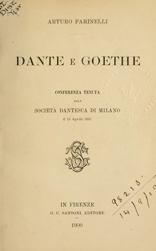 Dante e Goethe