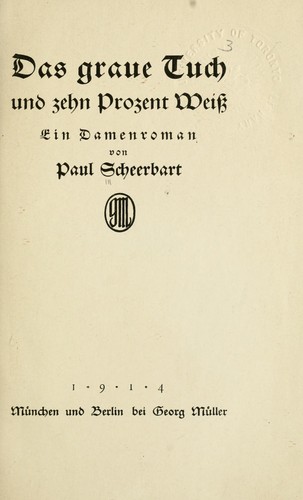 Das graue Tuch und zehn Prozent Weiss