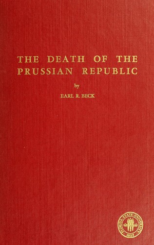 The death of the Prussian Republic